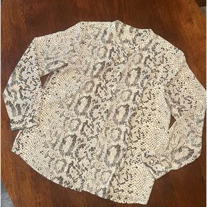 J Crew Python Print Blouse